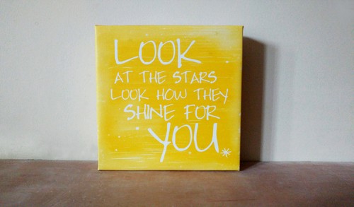 Coldplay yellow lyric artwork - coldplay,