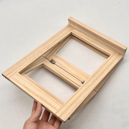 Wood canvas paintings display - wood,