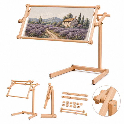 Embroidery stand wood floor - stand,