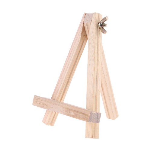 Small wooden easel shaped - wooden,