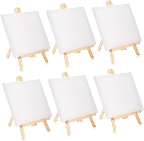 Canvas frame with wooden - wooden, easel