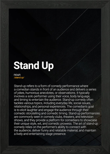 Stand framed wall art - wall,