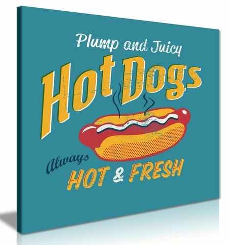 Vintage hot dogs stand fast - vintage,