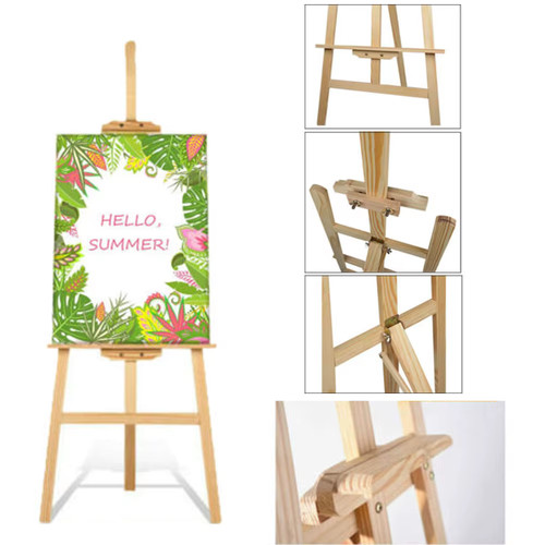 Wooden artist easel - wooden, 175cm
