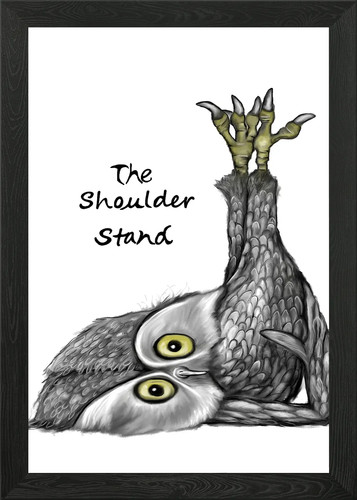 Shoulder stand framed wall art - framed,