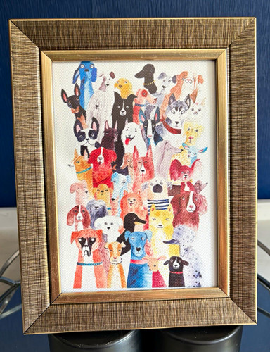 Colourful dogs canvas - , in