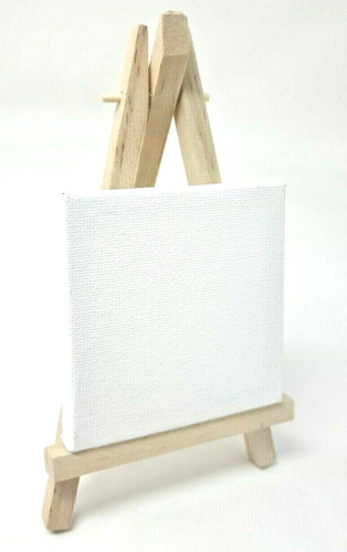16cm wooden easel with mini - with,