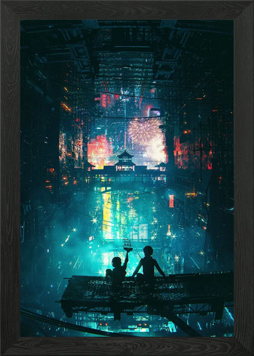 Stand framed wall art - framed,