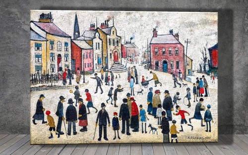 Lowry people standing - s.,