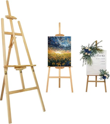 Foldable frame easel - foldable, a-frame