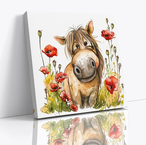 Cute funny horse standing - standing, by